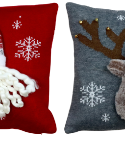 3439 CUSHION COVER SANTA&ELCH 40X40 S/2